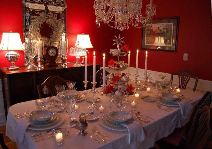 33 Red And Silver Table Setting Ideas for Christmas | Table Decorating